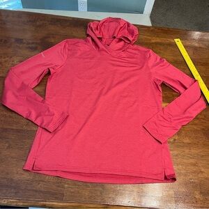 Nathan women’s 365 hoodie size large coral red
